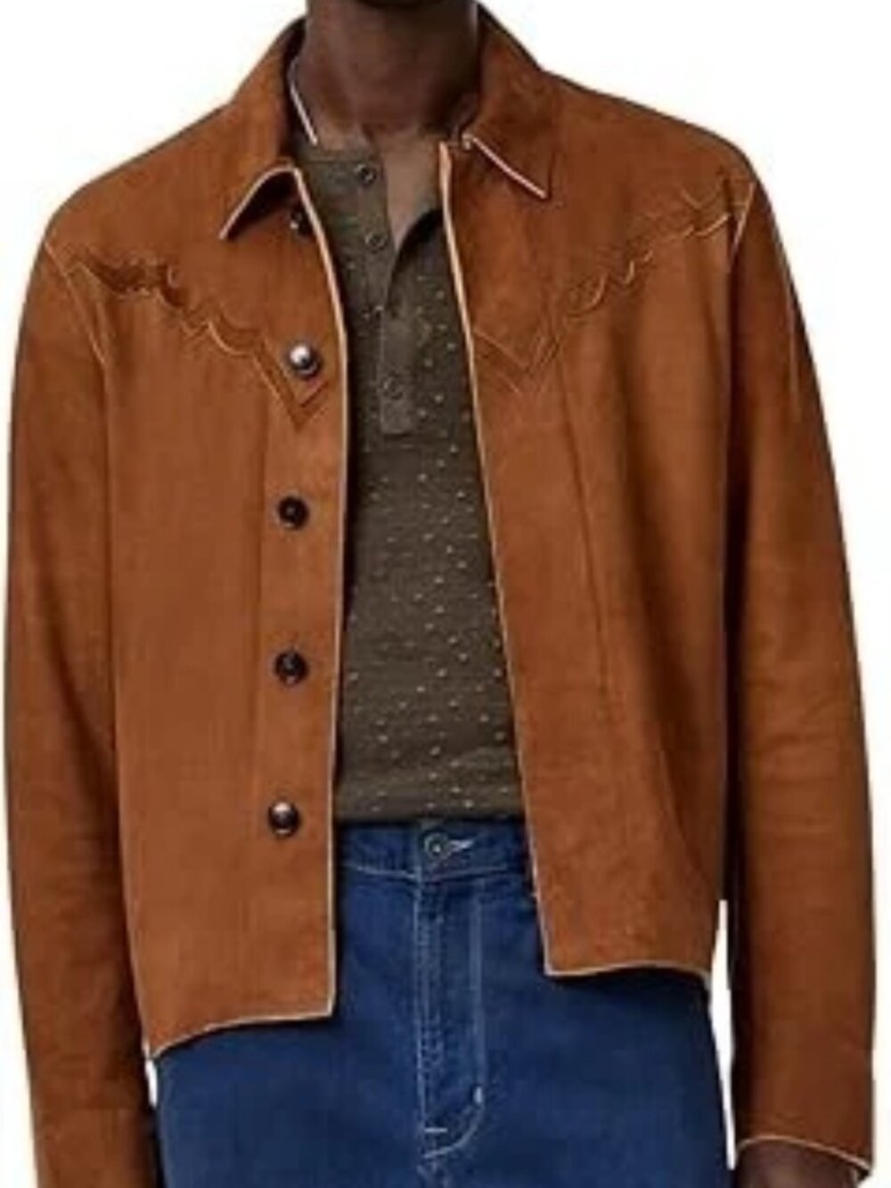John Varvatos Suede Marlee Jacket Size 56 (2XL US) Brand New in Original Package
